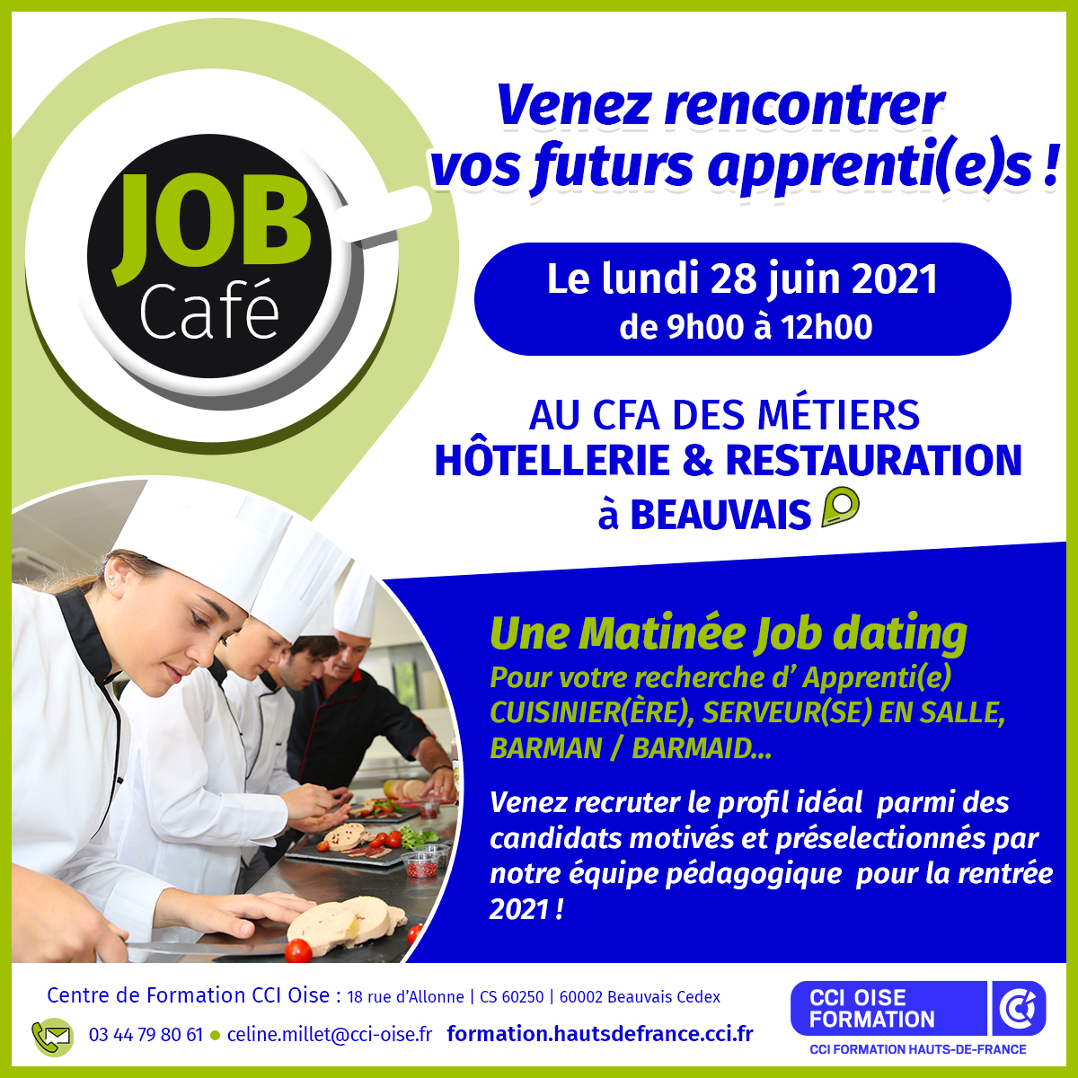 Job café cfa hotellerie restauration beauvais